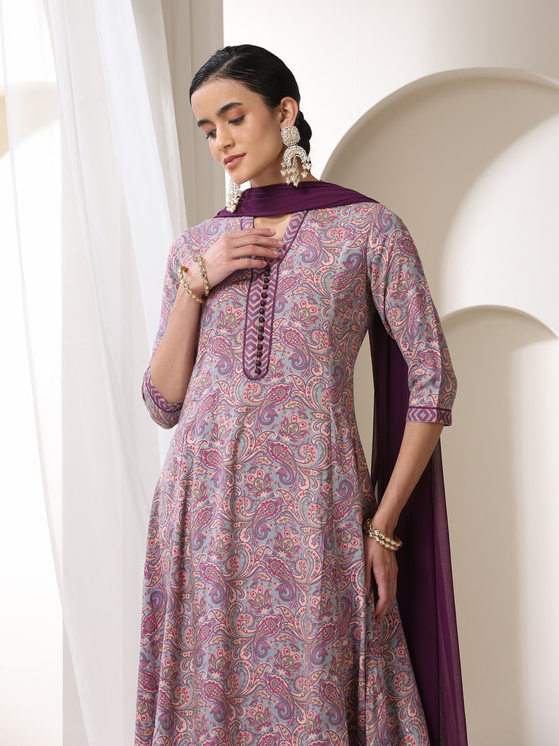Khushal K Women Paisley Printed  Kurta set
