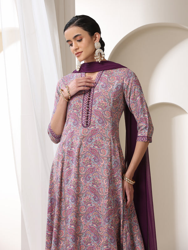 Khushal K Women Paisley Printed  Kurta set