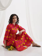 Women Floral Printed Fit & Flare Midi Dress