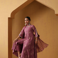 Khushal K Women Ethnic Motifs Embroidered Pure Cotton Kurta set