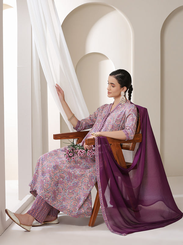 Khushal K Women Paisley Printed  Kurta set