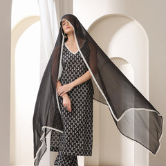 Women Floral Printed Regular Pure Cotton Kurta with Palazzos & With Dupatta