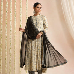 Women Ethnic Motifs Printed Regular Kurta with Trousers & Dupatta