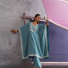 Khushal K Women Ethnic Motifs Printed Kaftan set