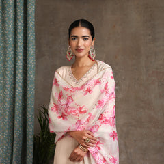 Khushal K Women Embroidered Regular Thread Work Kurta set