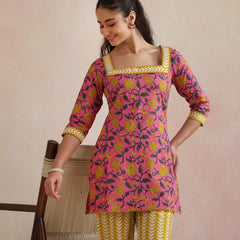 Khushal K Women Co-Ords Set - Pink