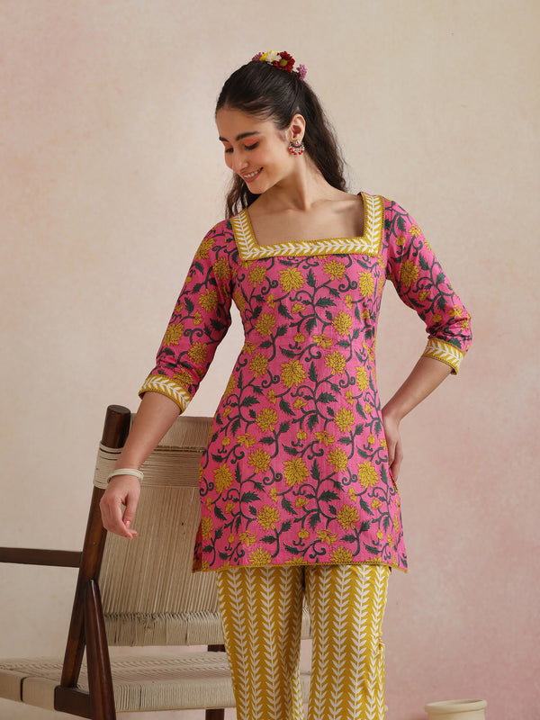 Khushal K Women Co-Ords Set - Pink
