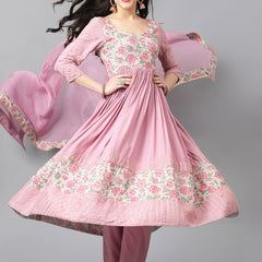 Women Floral Printed Regular Kurta with Palazzos & With Dupatta