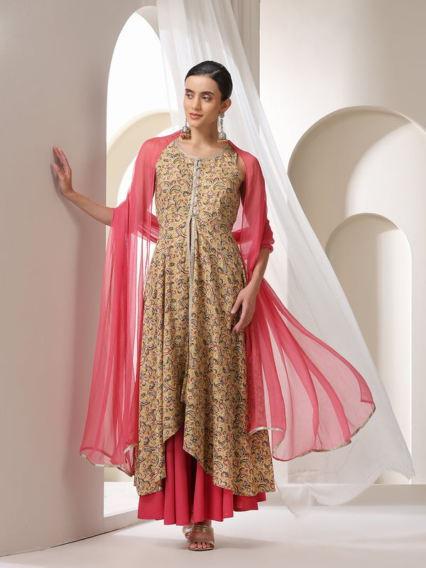 Khushal K Women Ethnic Printed Regular Kurta set