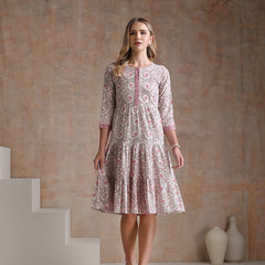 Women Ethnic Motifs Printed A-Line Dress