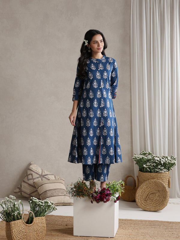 Indigo Bloom Cord Set