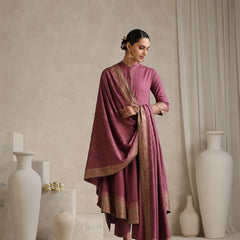 Pink printed Kurta with Palazzos with dupatta