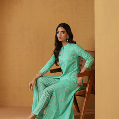 Khushal K Women Ethnic Motifs Printed Cotton Kurta set