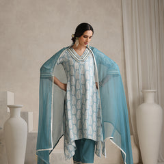 Khushal K Women Paisley Printed A-Line Kurta set