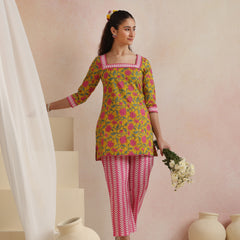 Khushal K Women Co-Ords Set - Yellow