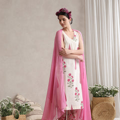 Khushal K Women Floral Printed Regular Pure Cotton Kurta set