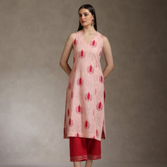 Khushal K Women Ethnic Motifs Printed Cotton Kurta set