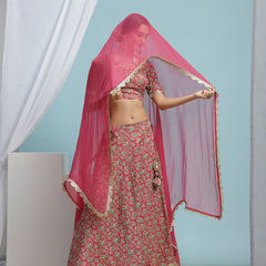 Ready to Wear Printed Lehenga & Blouse With Dupatta
