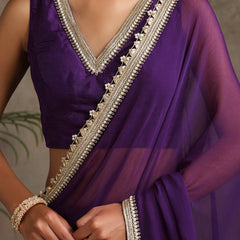 Poly Chiffon Fashion Saree