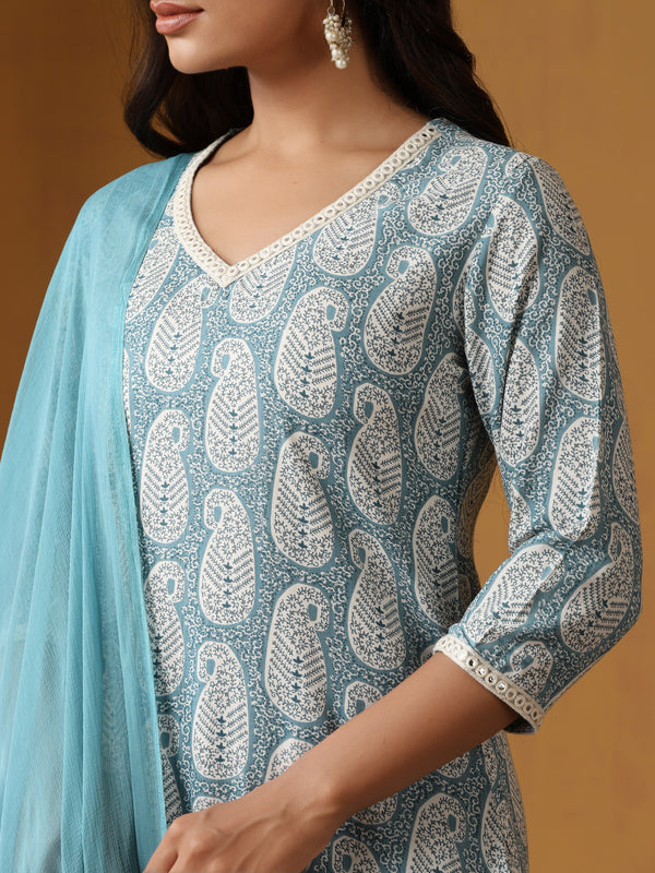 Khushal K Women Paisley Printed Regular Kurta set