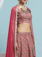 Ready to Wear Printed Lehenga & Blouse With Dupatta