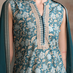 Women Ethnic Motifs Printed Regular Pure Cotton Kurta with Palazzos & With Dupatta