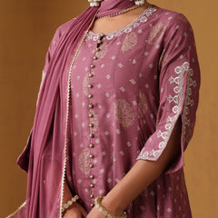 Khushal K Women Ethnic Motifs Embroidered Pure Cotton Kurta set