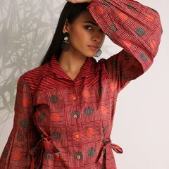 Khushal K Women Co-Ords set - Maroon