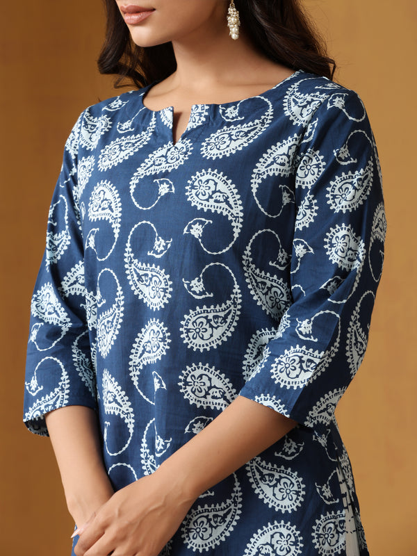 Khushal K Women Paisley Printed Cotton Kurta set