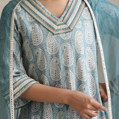 Khushal K Women Paisley Printed A-Line Kurta set