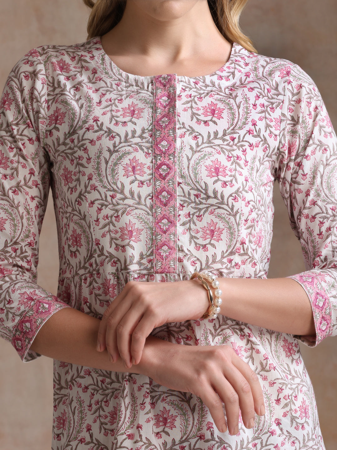 Women Ethnic Motifs Printed A-Line Dress