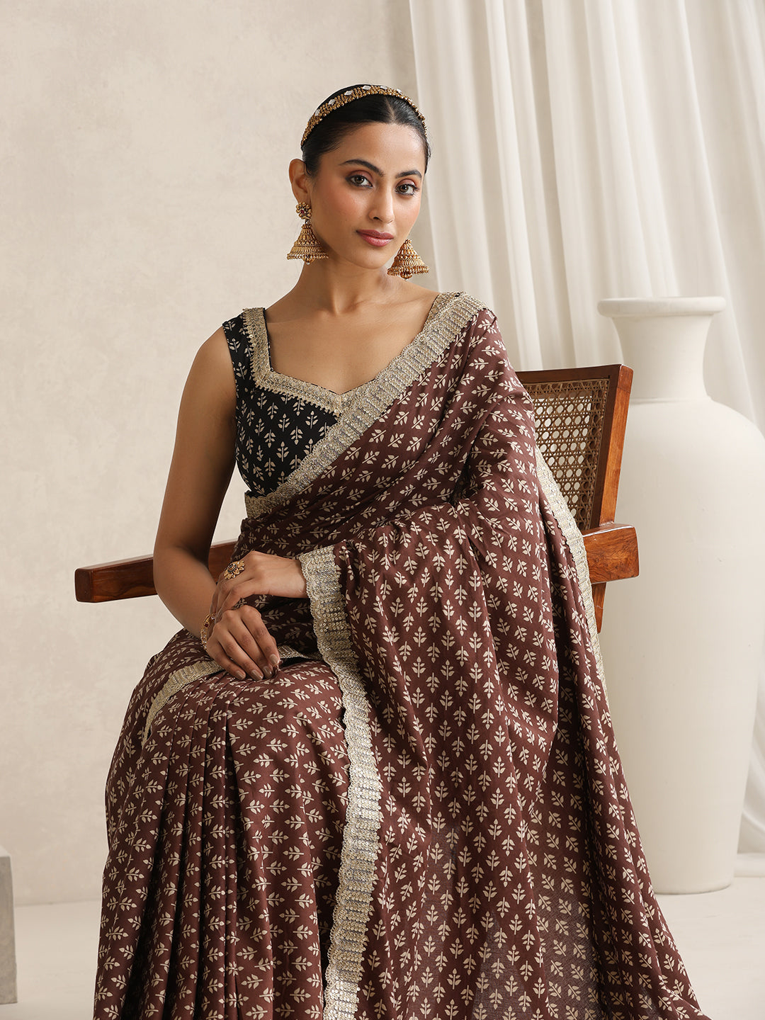 Ethnic Motifs Pure Cotton Fashion Saree