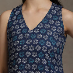 Khushal K Women Ethnic Motifs Printed V-Neck Pure Cotton Kurta set