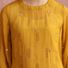 Mustard Mirror Work 3-Piece Cord Set