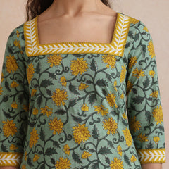 Khushal K Women Co-Ords Set - Green