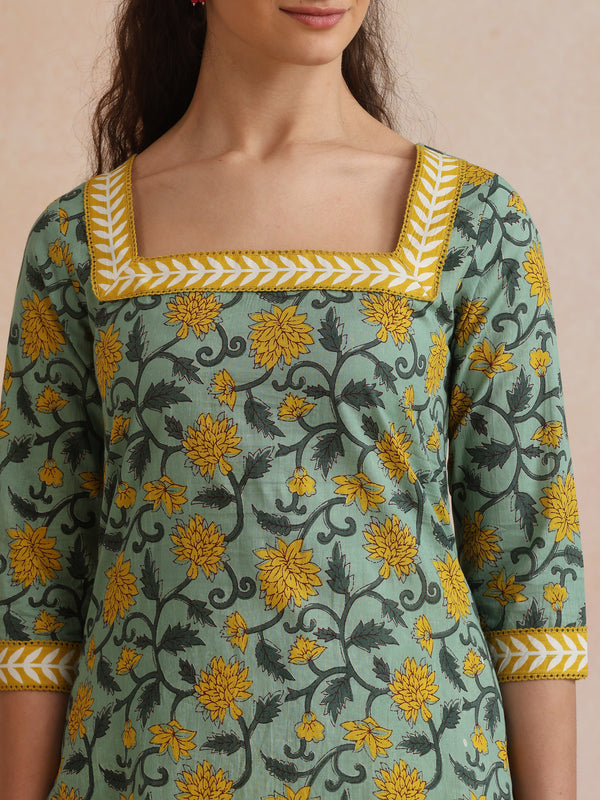 Khushal K Women Co-Ords Set - Green