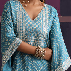 Khushal K Women Ethnic Motifs Printed Kaftan set