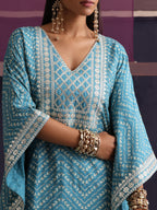 Khushal K Women Ethnic Motifs Printed Kaftan set