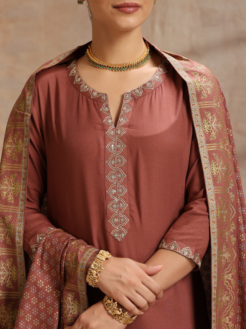Women’s Ethnic Motif Print Kurta with Trousers & Dupatta