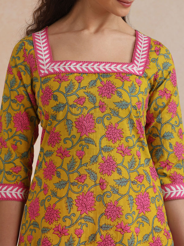 Khushal K Women Co-Ords Set - Yellow