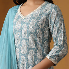 Khushal K Women Paisley Printed Regular Kurta set