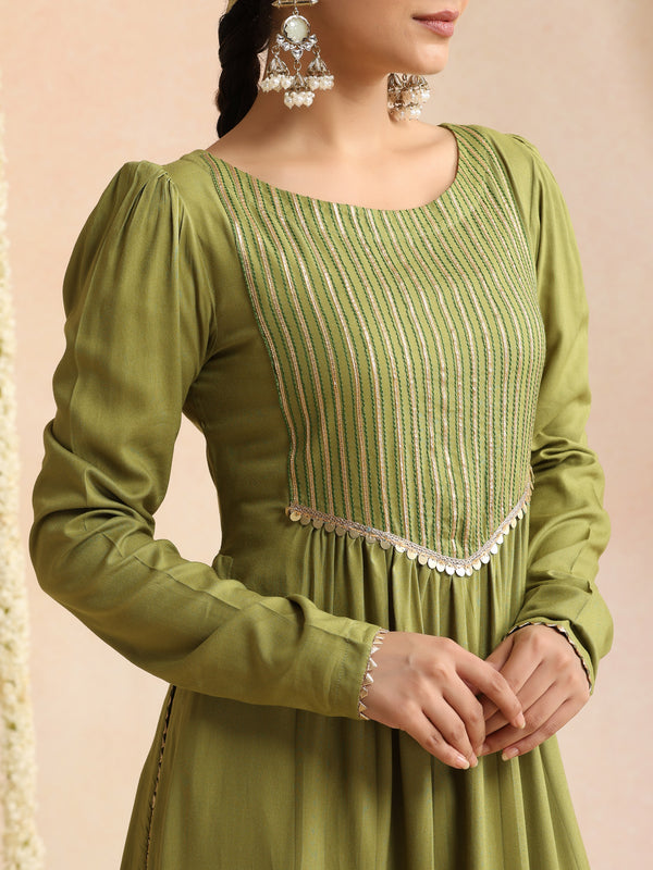 Women Woven Design Self Design Kurta with Palazzos