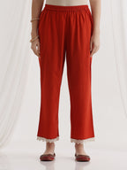 Floral Printed V-Neck Pure Cotton A-Line Kurta With Palazzos And Dupatta