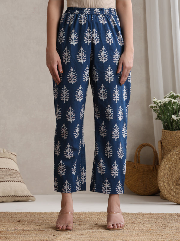 Indigo Bloom Cord Set