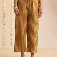 Women Ethnic Motifs Printed Cotton Anarkali Kurta with Palazzos & Dupatta