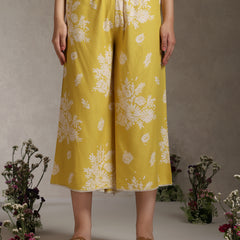 Floral Printed Mauve Co-ord Set with Flared Sleeves