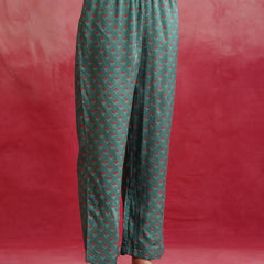 Floral Printed Layered Cord Set With Jacket