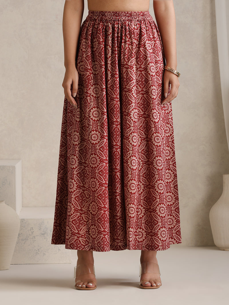 Women Floral Printed Regular Pure Cotton Kurta with Palazzos & With Dupatta