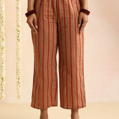Women Ethnic Motifs Printed Cotton A-Line Kurta with Palazzos & Dupatta
