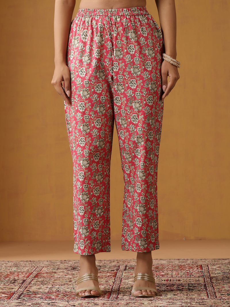 Khushal K Floral Embroidered Anarkali  Kurta set